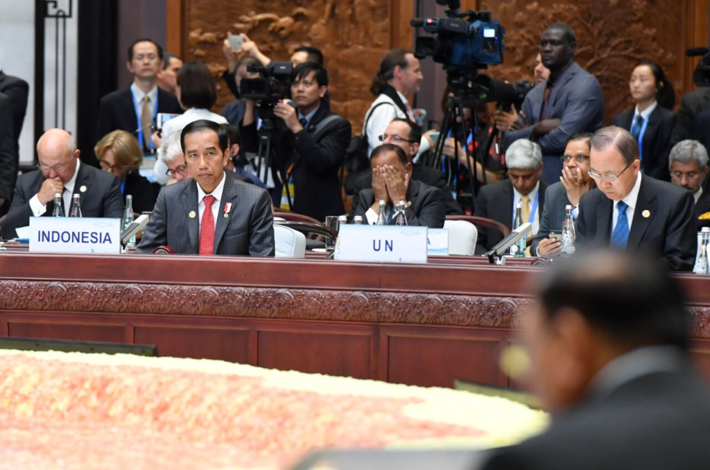 Le président Widodo à l'ouverture du sommet du G20 à Bali