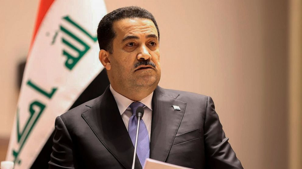 Le Premier ministre irakien Mohammed Shia al-Sudani 