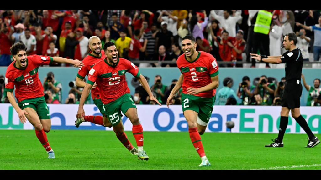 Qualification du Maroc pour la demie-finale de la coupe du monde 2022