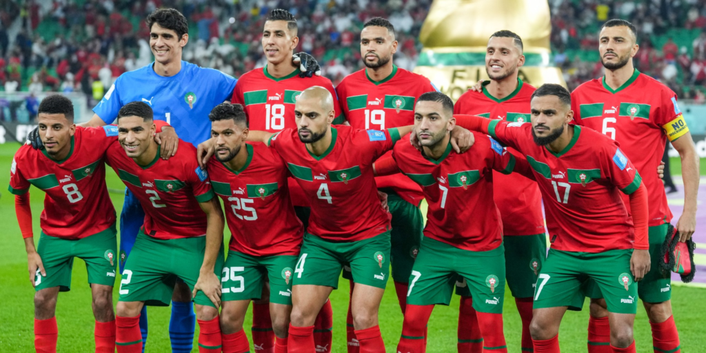 L'équipe Marocaine, les Lions de l'Atlas