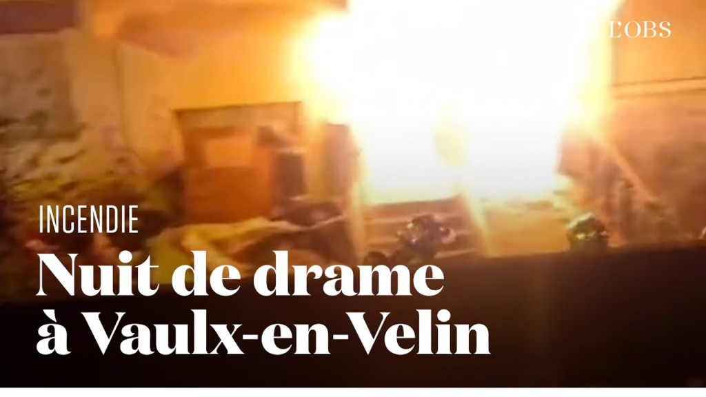 Un terrible incendie à Vaulx-en-Velin