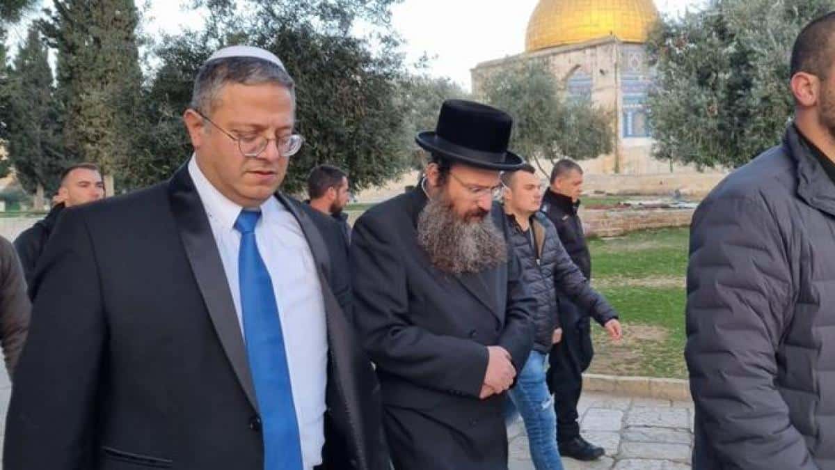 Itamar Ben-Gvir en visite à Al-Aqsa