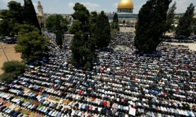 La première prière du vendredi du Ramadan à la Mosquée Al-Aqsa